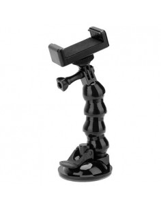 Ventuza Cu Brat Flexibil Telesin  Pentru Camere Video Sport Si Smartphone - Compatibila Gopro, Sjcam, Dji Osmo Action, Xiaomi 2