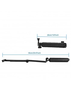 Selfie Stick 3 Tronsoane Telesin cu Mini Trepied si Maner Flotant 2